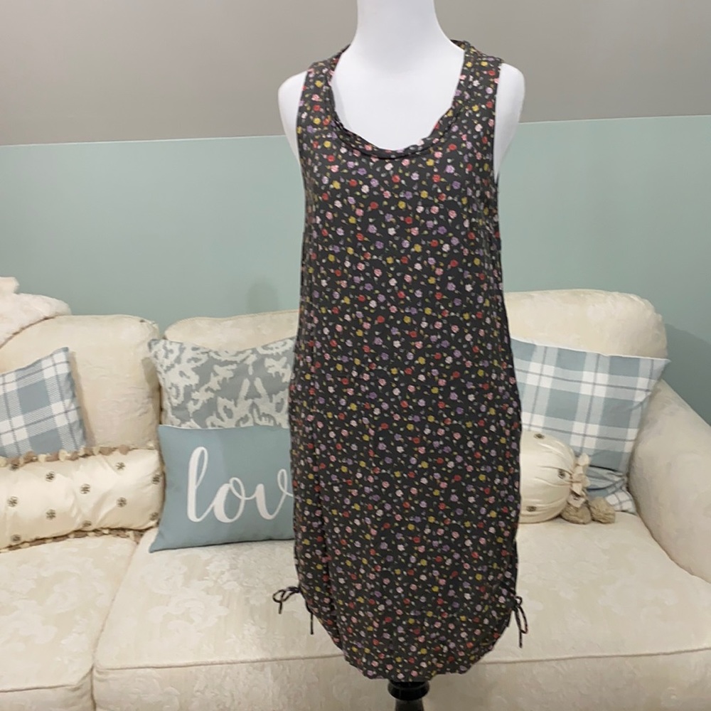 GAP Cotton Floral Dress with Adjustable Side Length